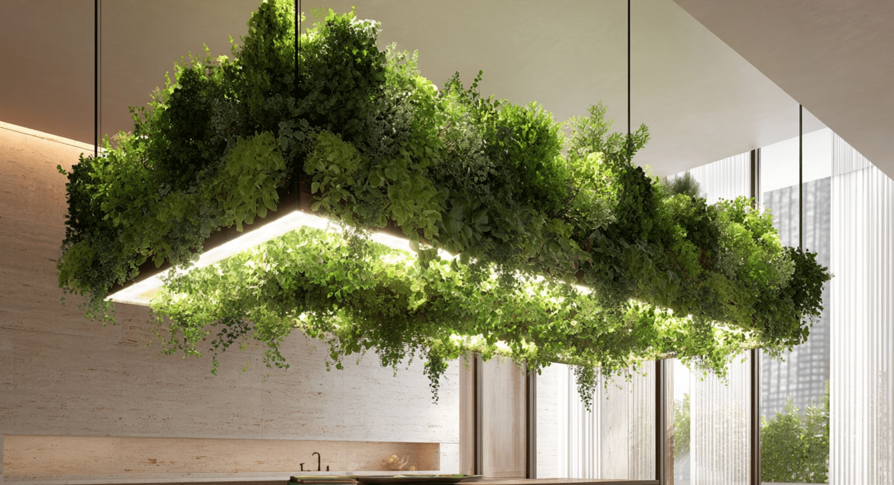 Suspended Indoor Garden