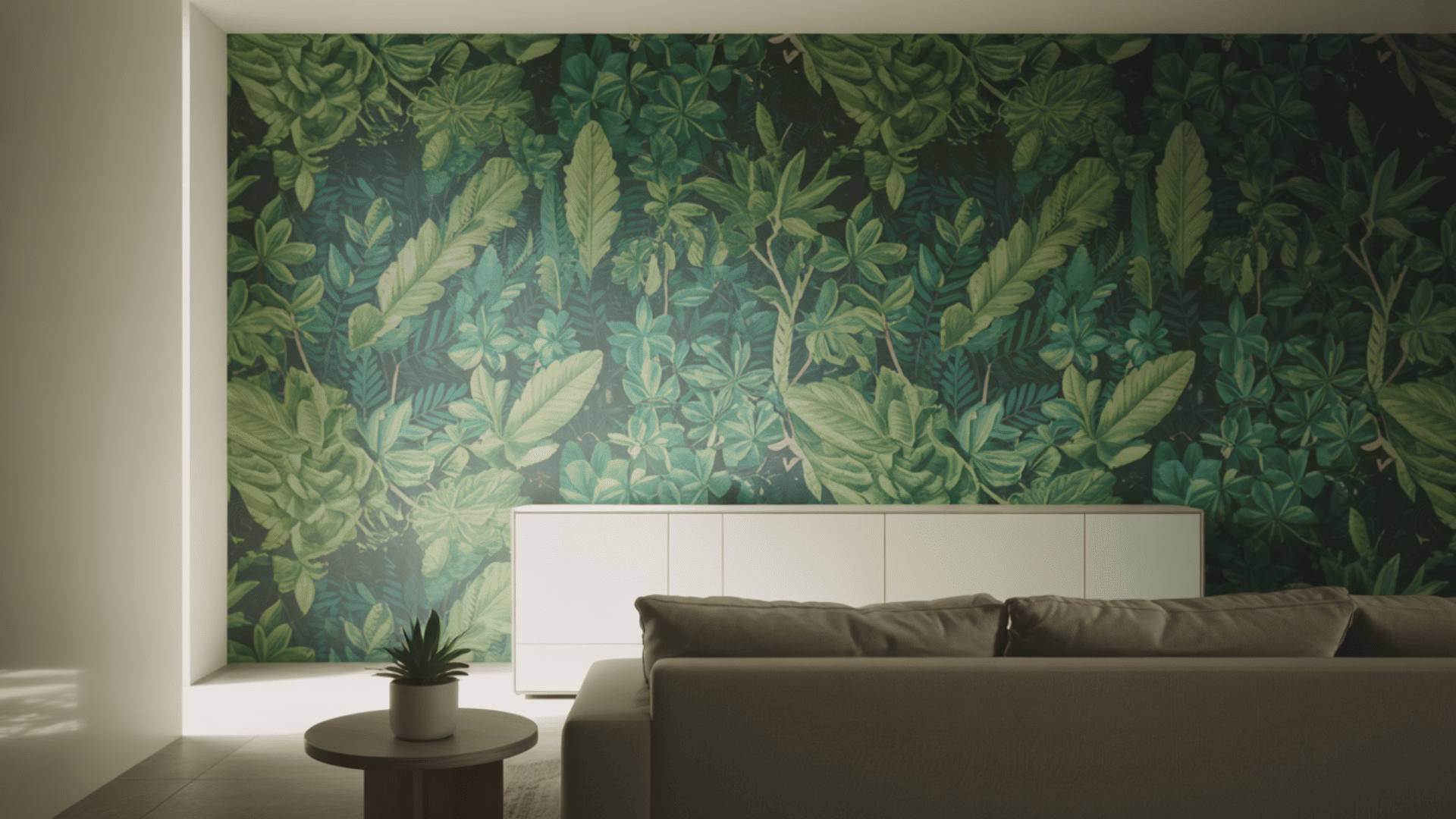 Use Peel-and-Stick Wallpaper for a Feature Wall