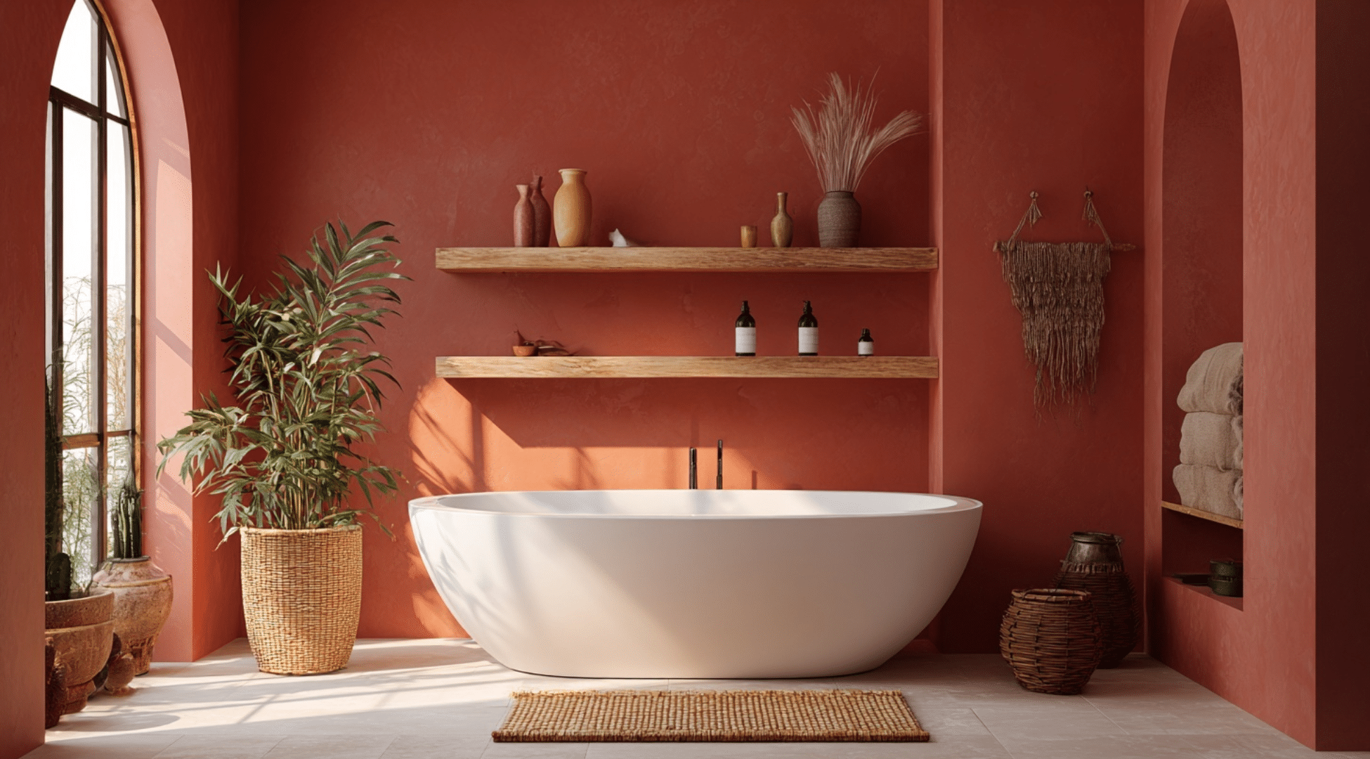 Warm Terracotta Walls
