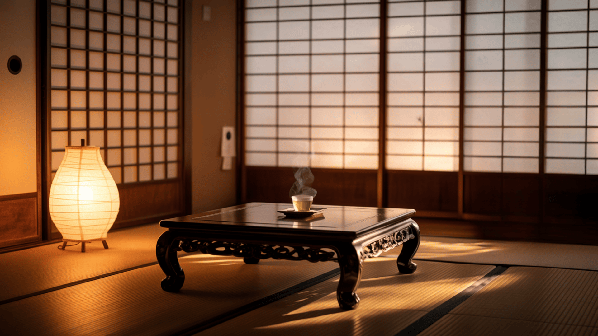 Washi Paper Lamps for Warm Light