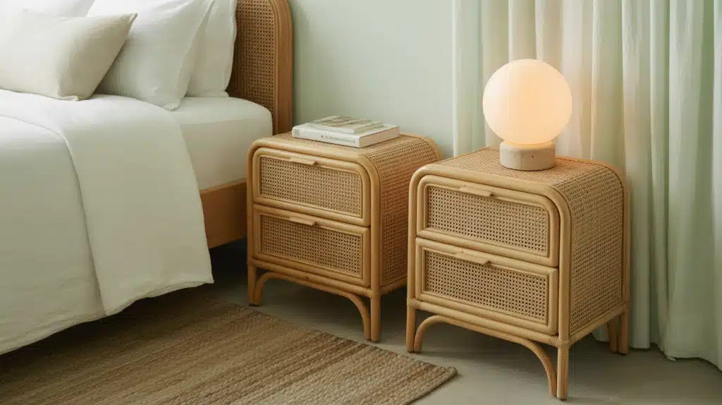 Woven or Cane Nightstands