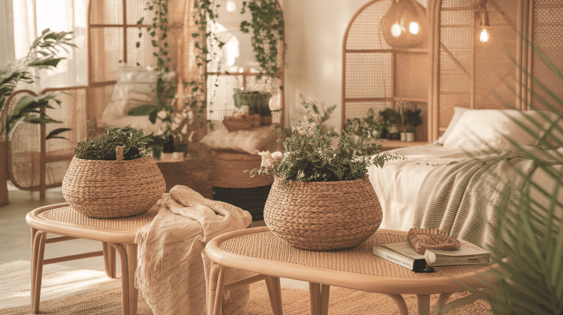 Woven Baskets for Plants and Storage