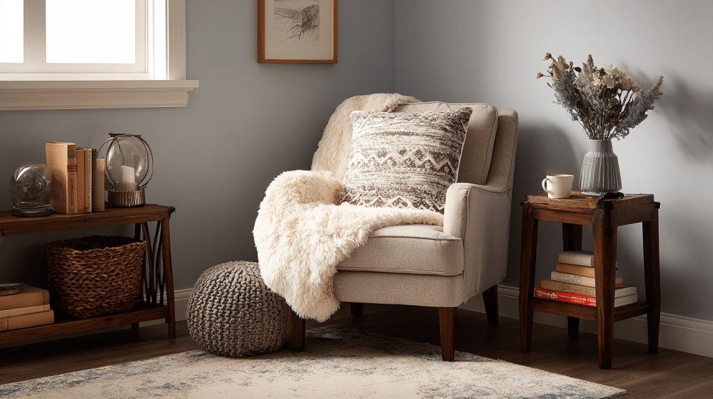 corner armchair retreat