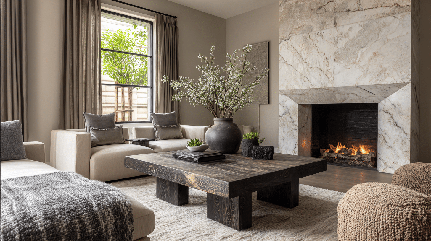 stone or marble features