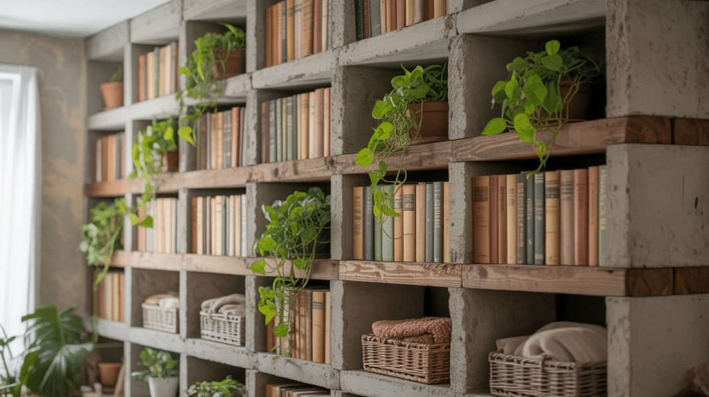 use-concrete-blocks-and-wood-planks-for-instant-shelving