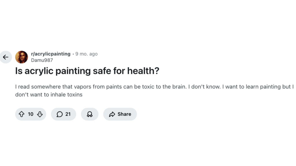 acrylic paint safe for health