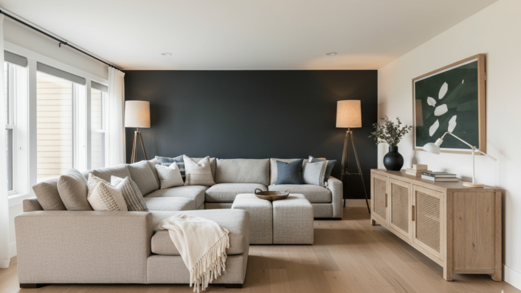 living room greenblack