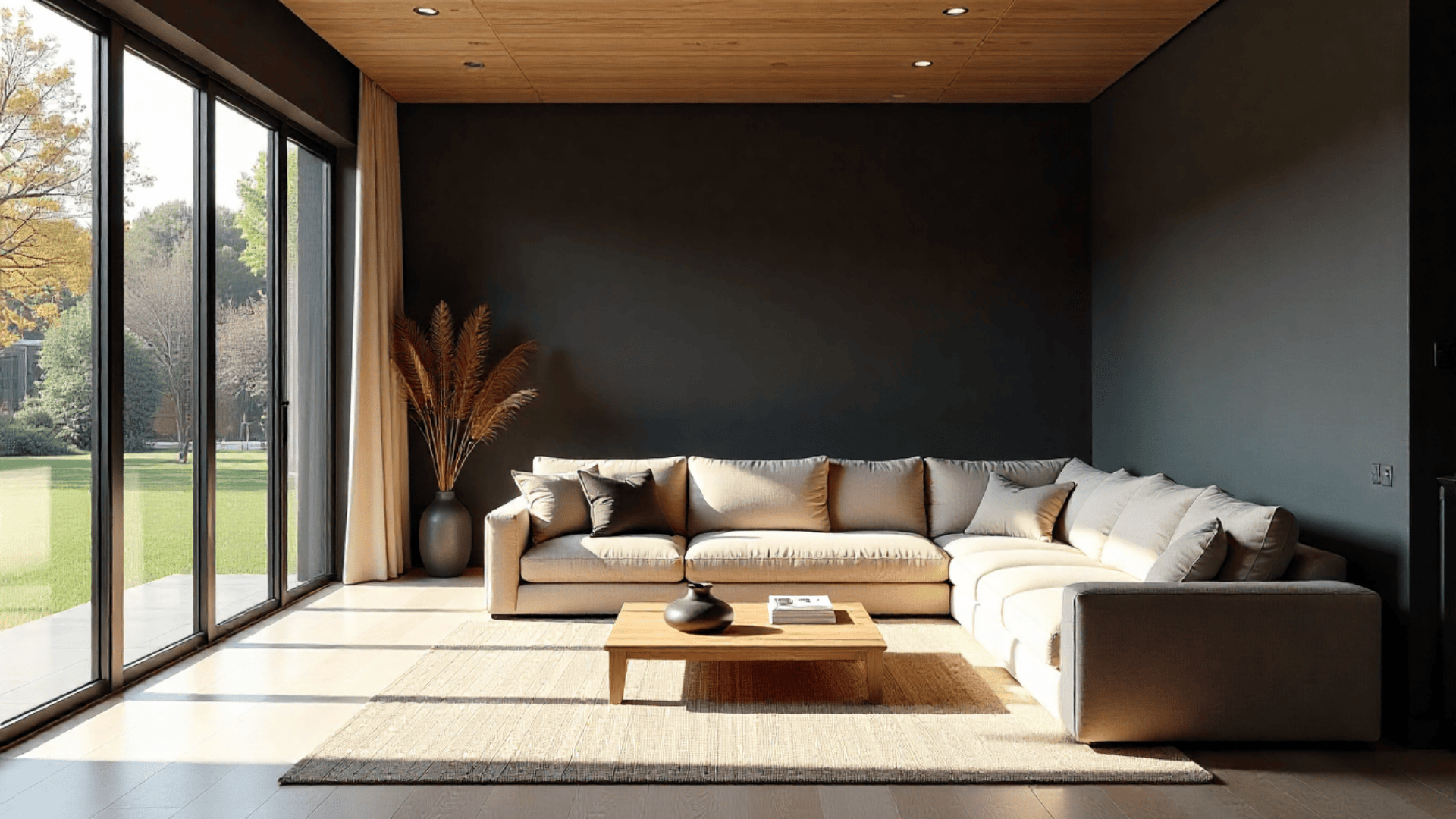 all over walls for a cozy feel