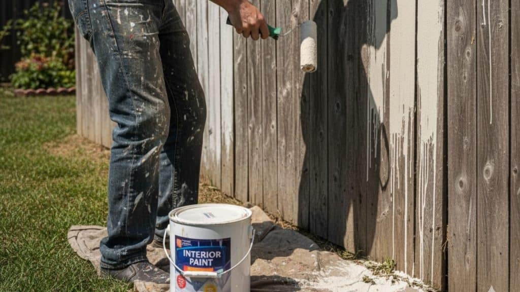 can you use interior paint outside