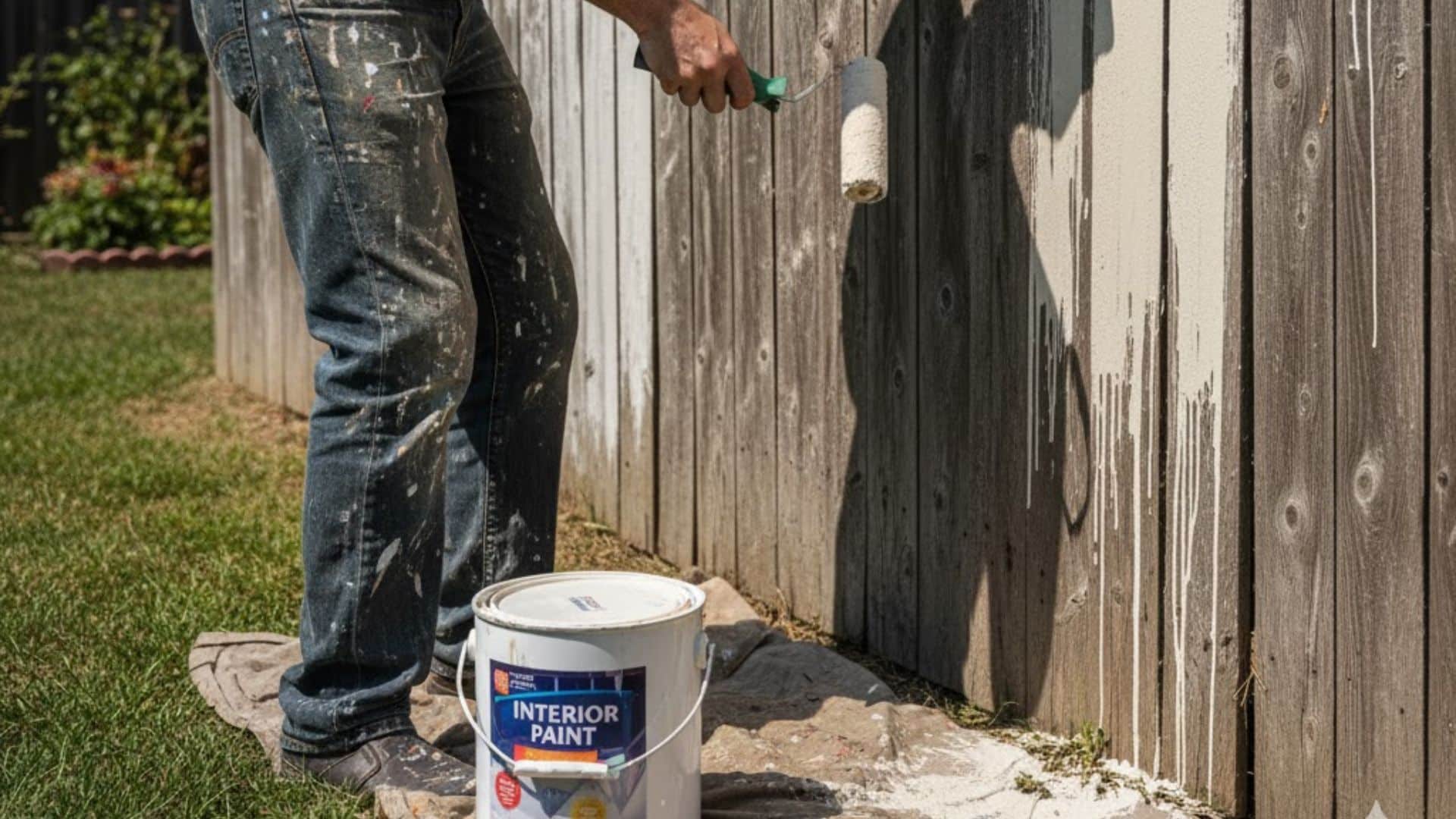 can you use interior paint outside