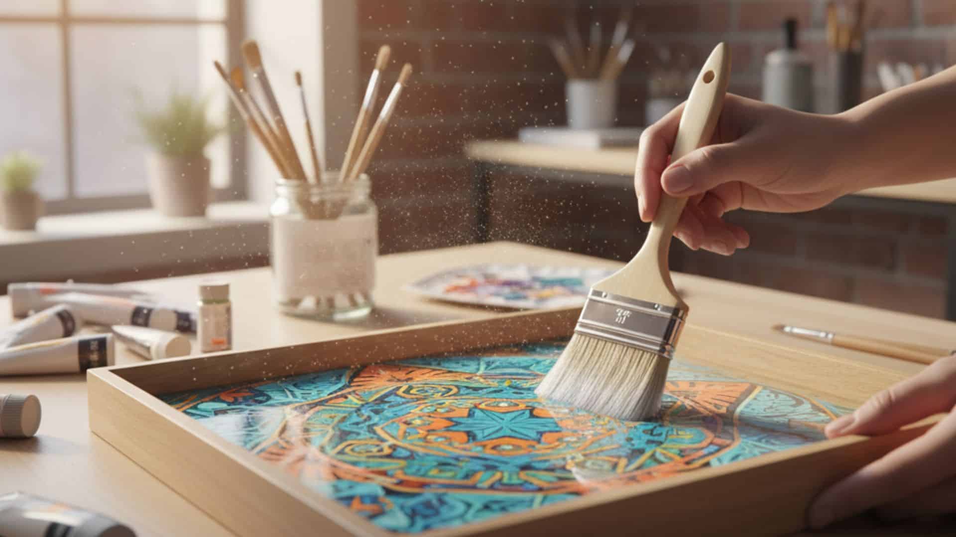 how to make acrylic paint waterproof