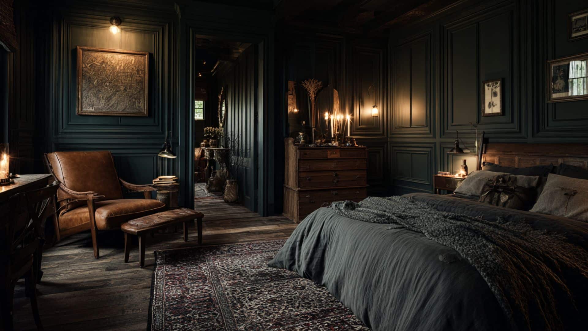 painted wood paneling