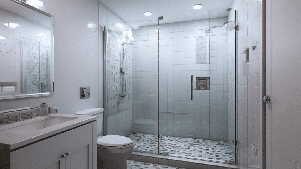 walk in glass shower