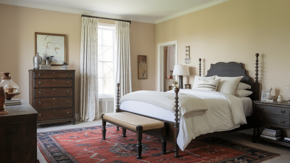 pale putty bedroom walls