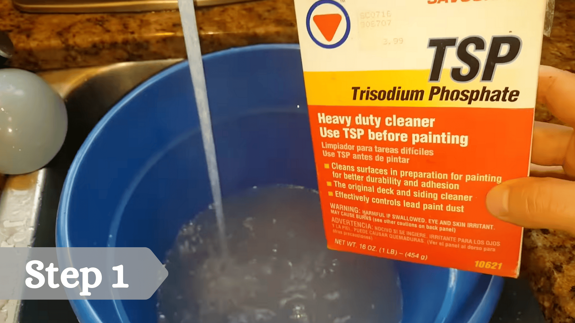 step 1 clean the stained wood thoroughly