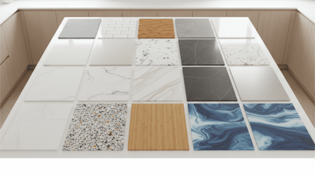 15 types of countertop materials