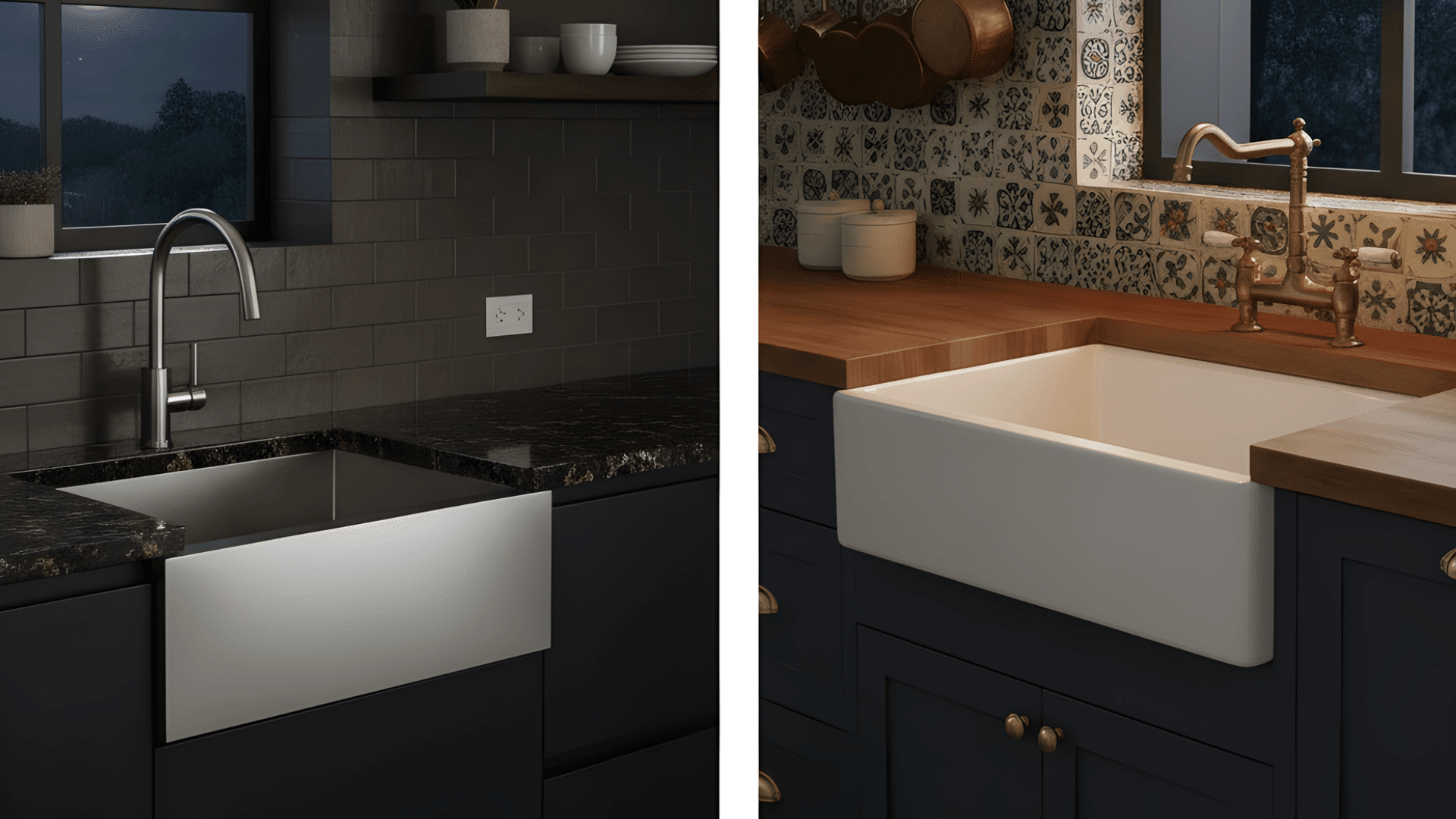 apron sink and farmhouse sink