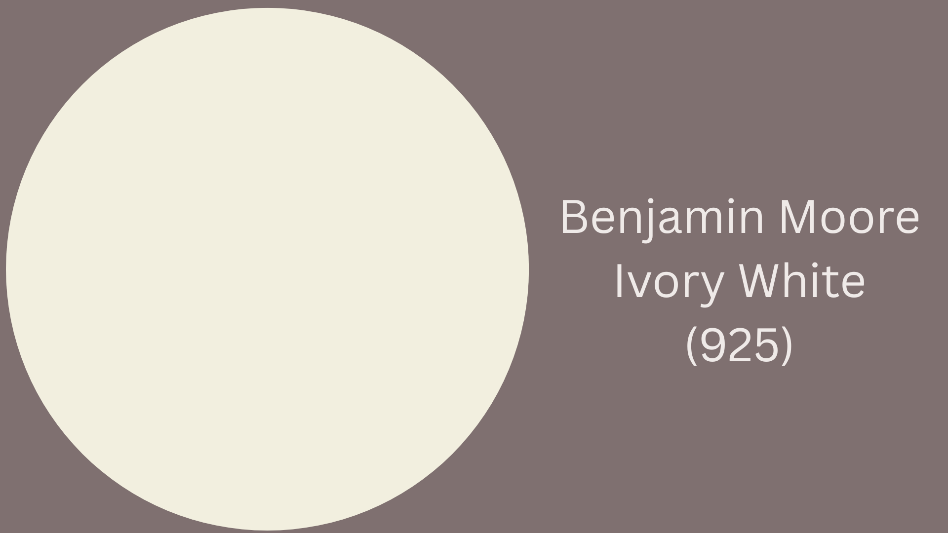 benjamin moore ivory white 925