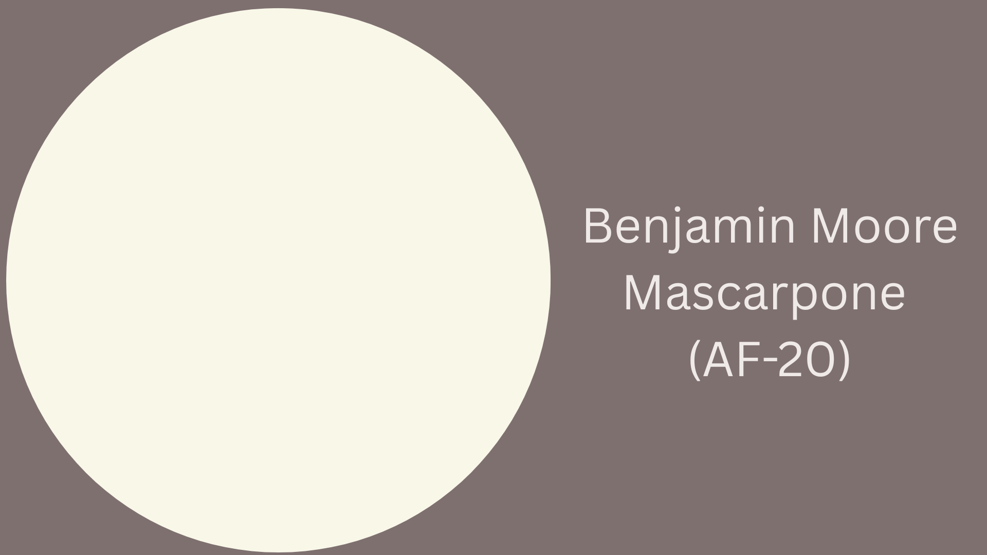 benjamin moore mascarpone af 20
