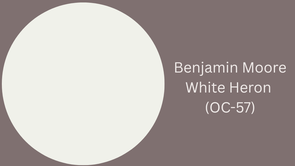 benjamin moore white heron oc 57