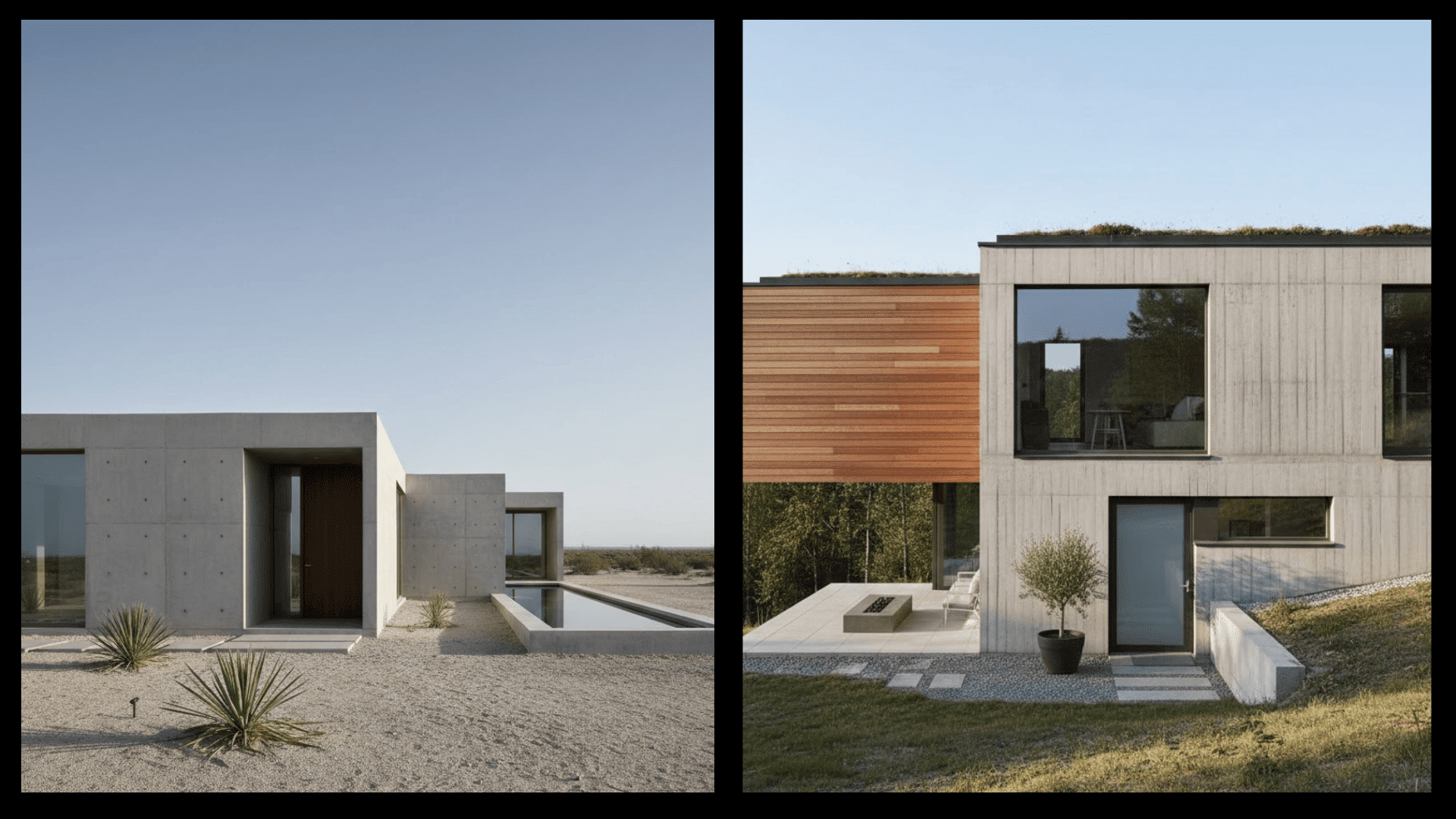 minimalist architecture vs contemporary architecture