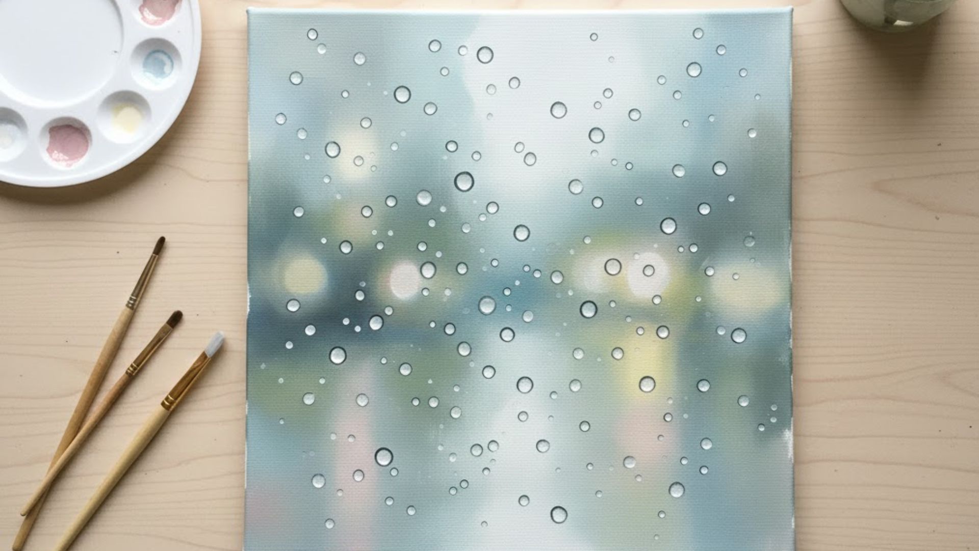 raindrops on glass