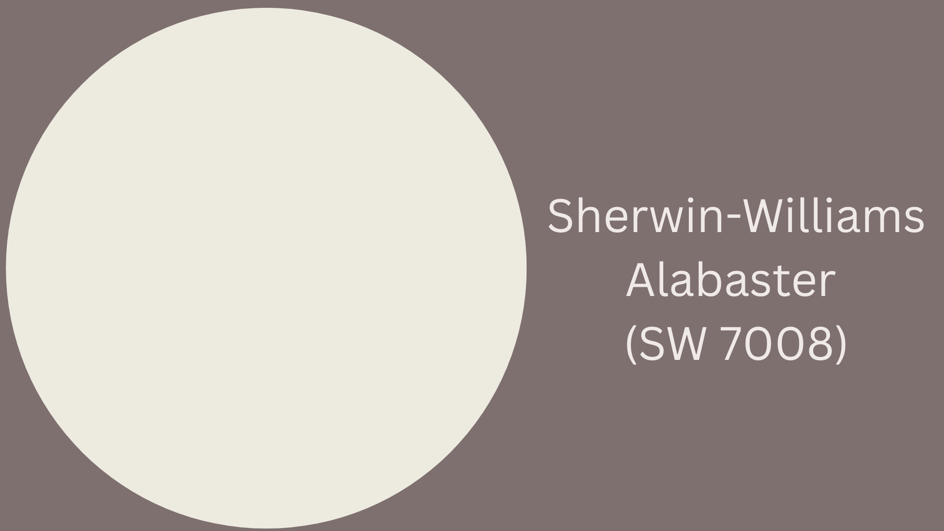 sherwin williams alabaster sw 7008