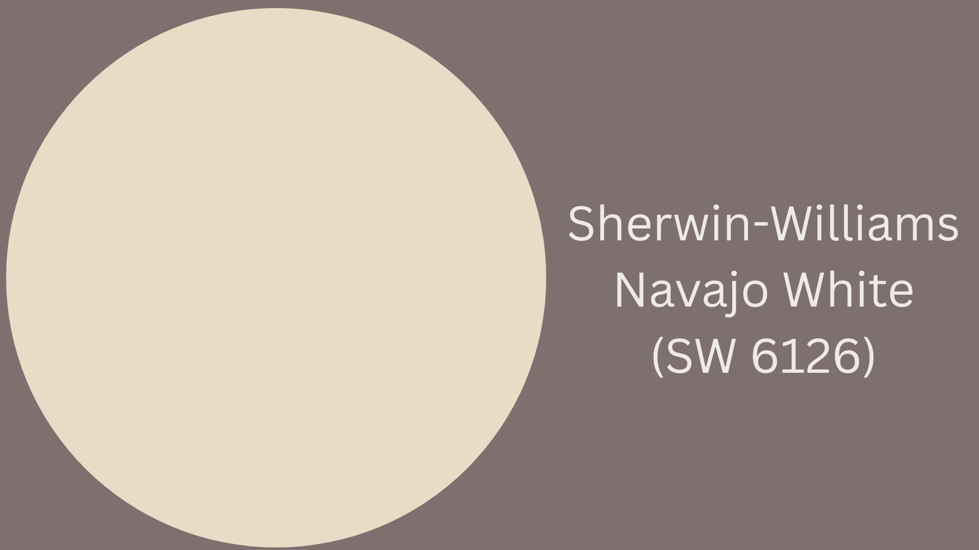 sherwin williams navajo white sw 6126