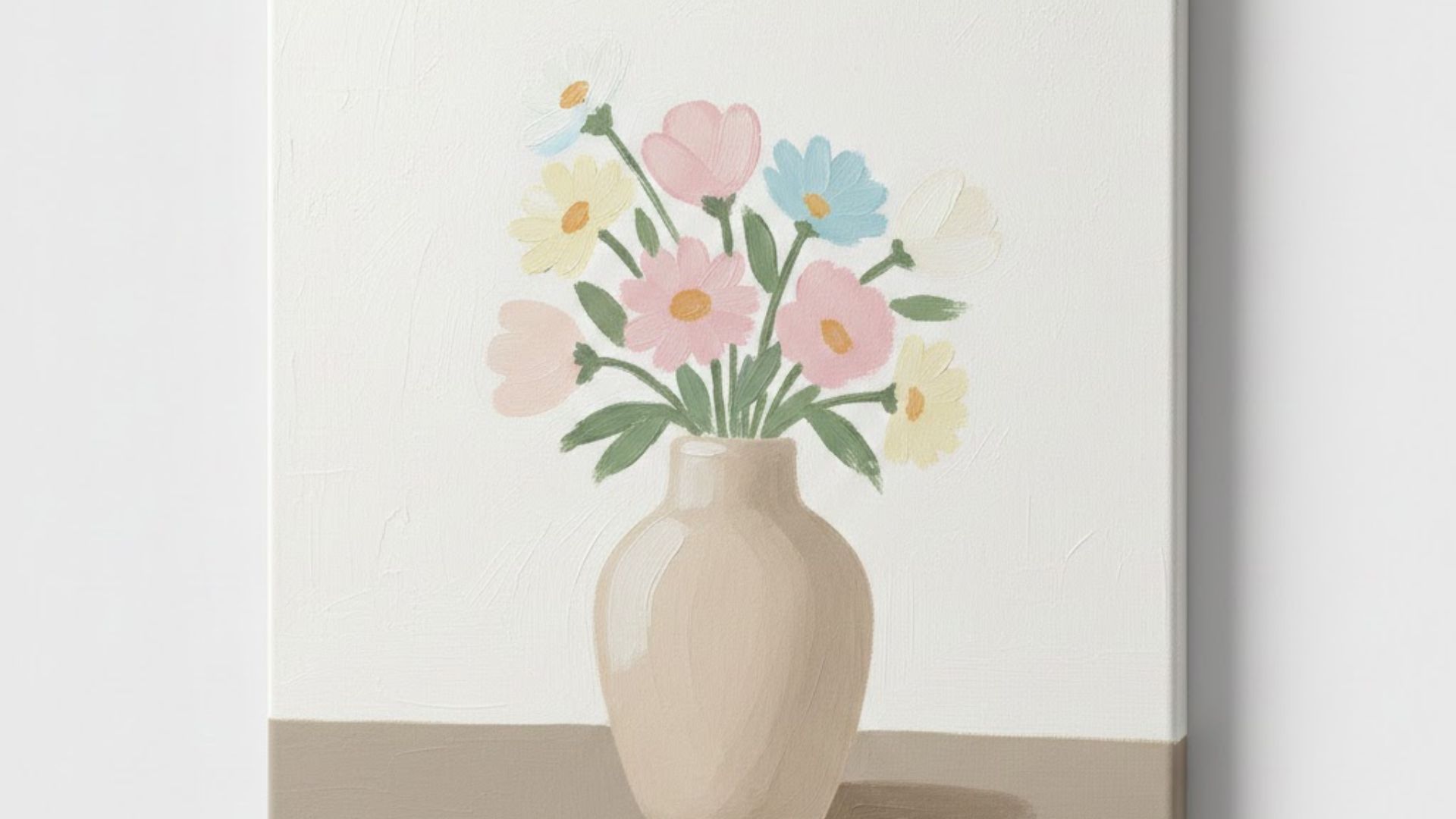 simple vase of flowers
