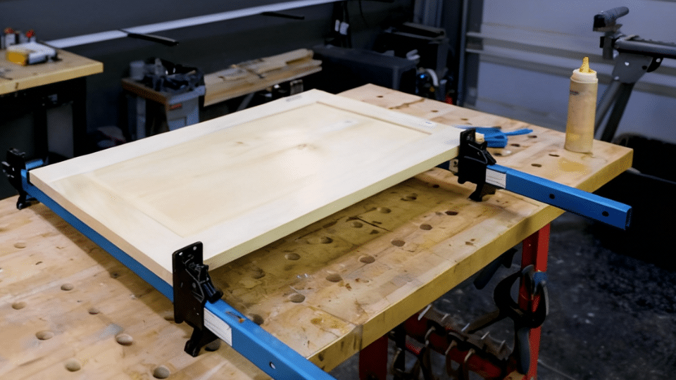 step assemble with a floating panel and final sanding