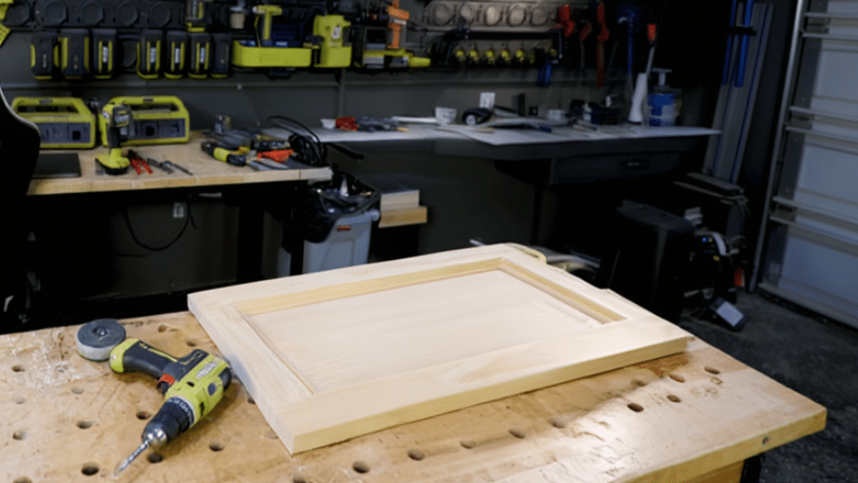 step fill sand and prep for hinges