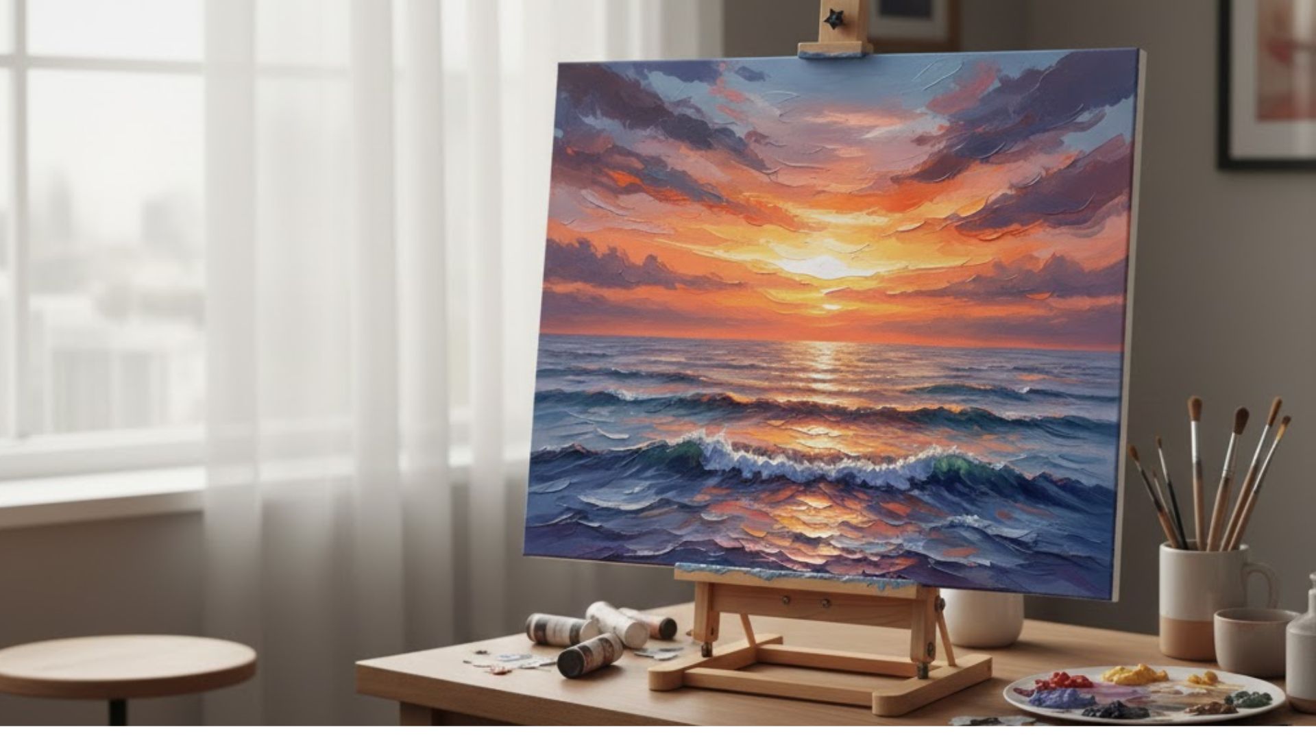 sunset over the ocean