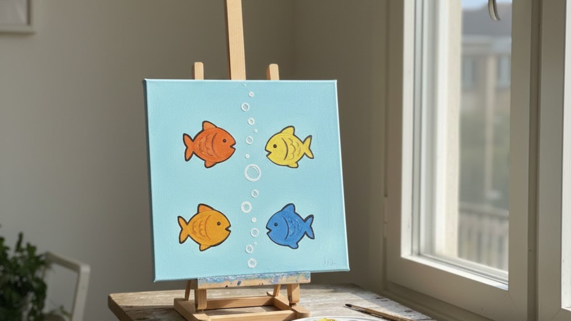 underwater scene with fish