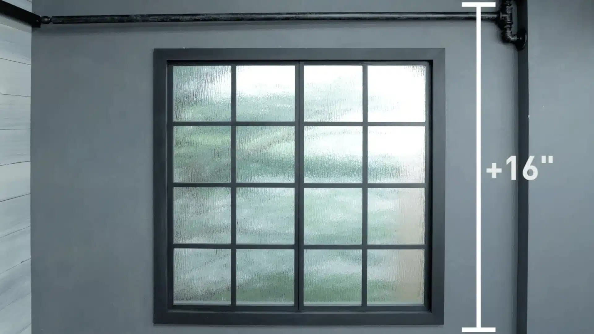 a photo sawing measurement that is been taken as pre step before placing the curtains