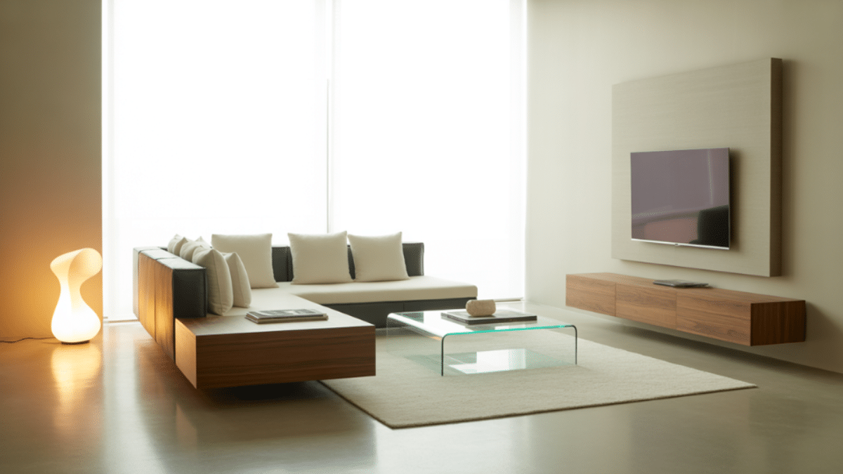 Picture of Watch this incredible minimalist living room transformation from ...