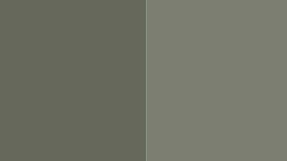 sw rosemary and sw dried thyme paint swatches side by side showing deep gray green comparison