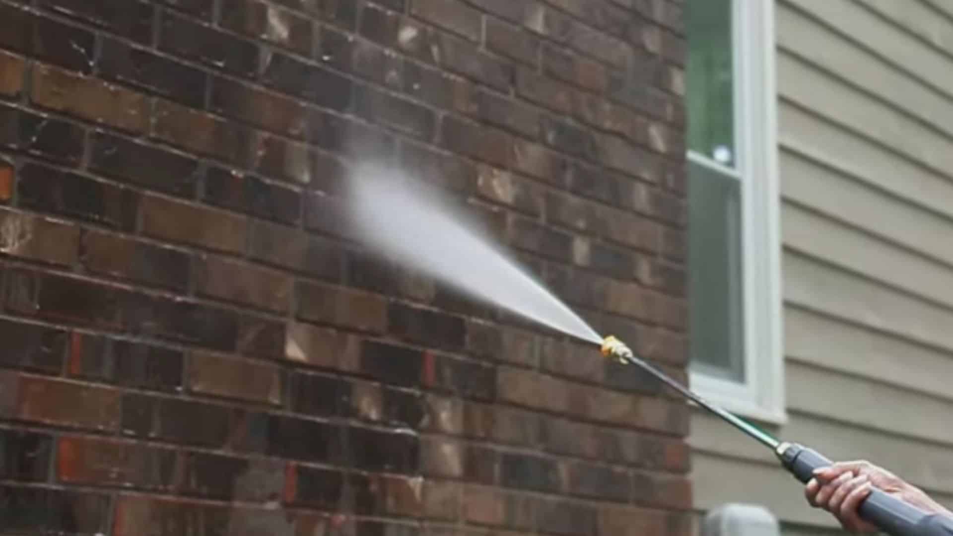 Clean brick surface free of dust, dirt, mildew, and efflorescence before painting; allow 24-48 hours to dry.