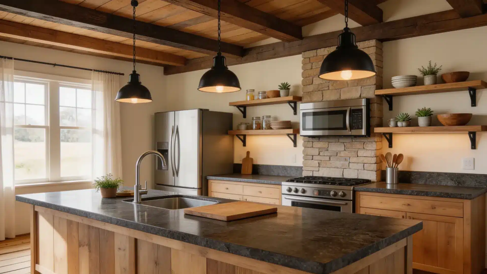 combination of materials adds depth to your space while maintaining a harmonious and stylish look
