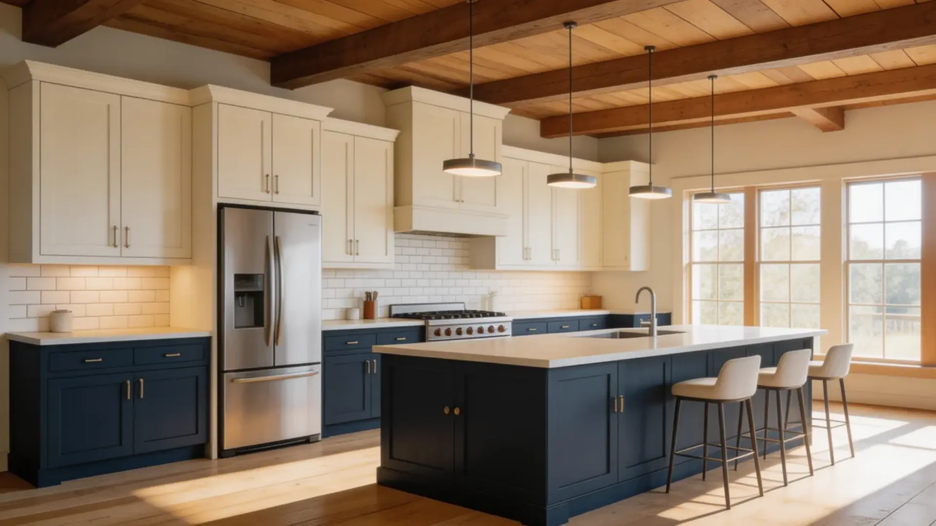 _incorporating two-toned cabinets in your kitchen and space feel larger and more open by adding depth and dimension to your kitchen