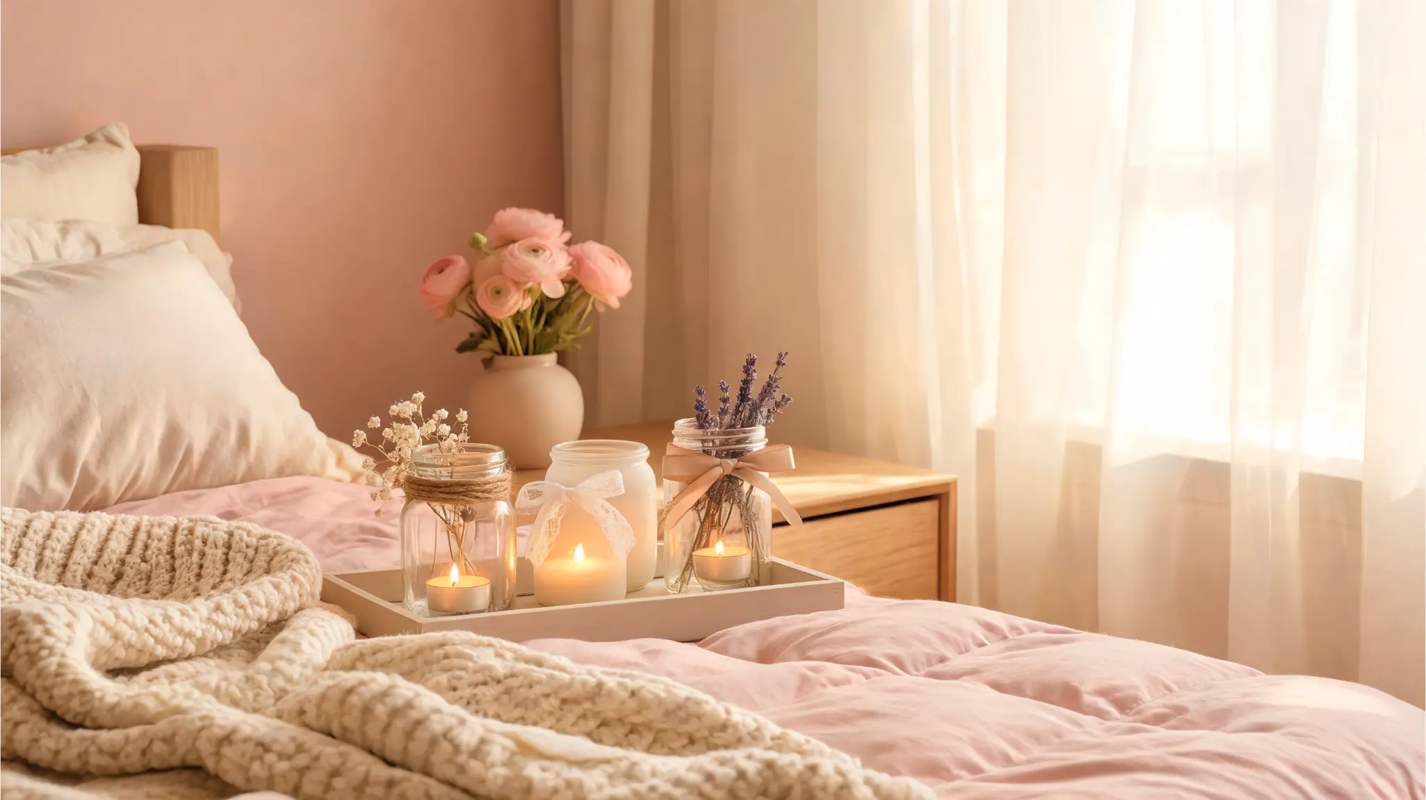 glass jar candle holders