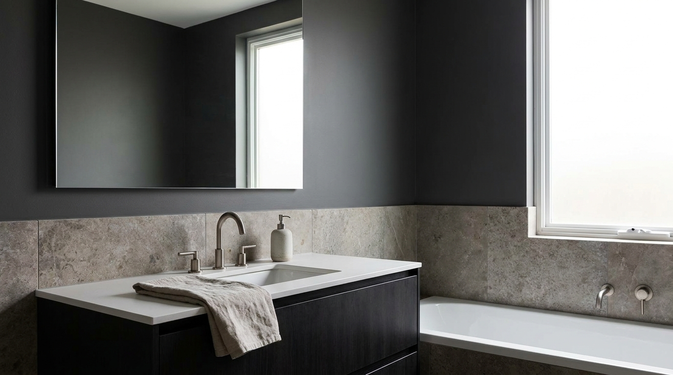 matt/ flat sheen for bathroom