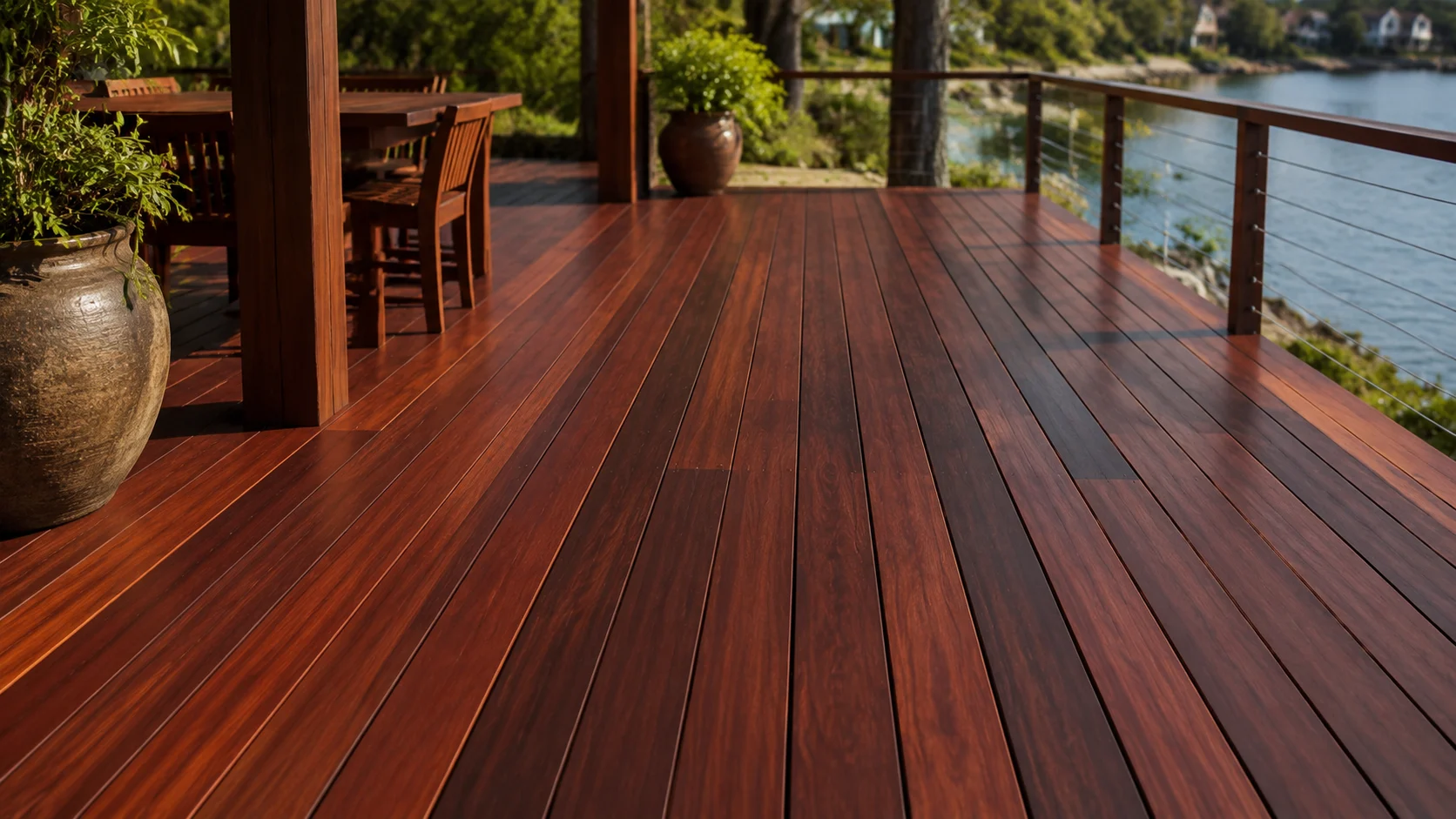 ipe decking boards strongest wood close-up