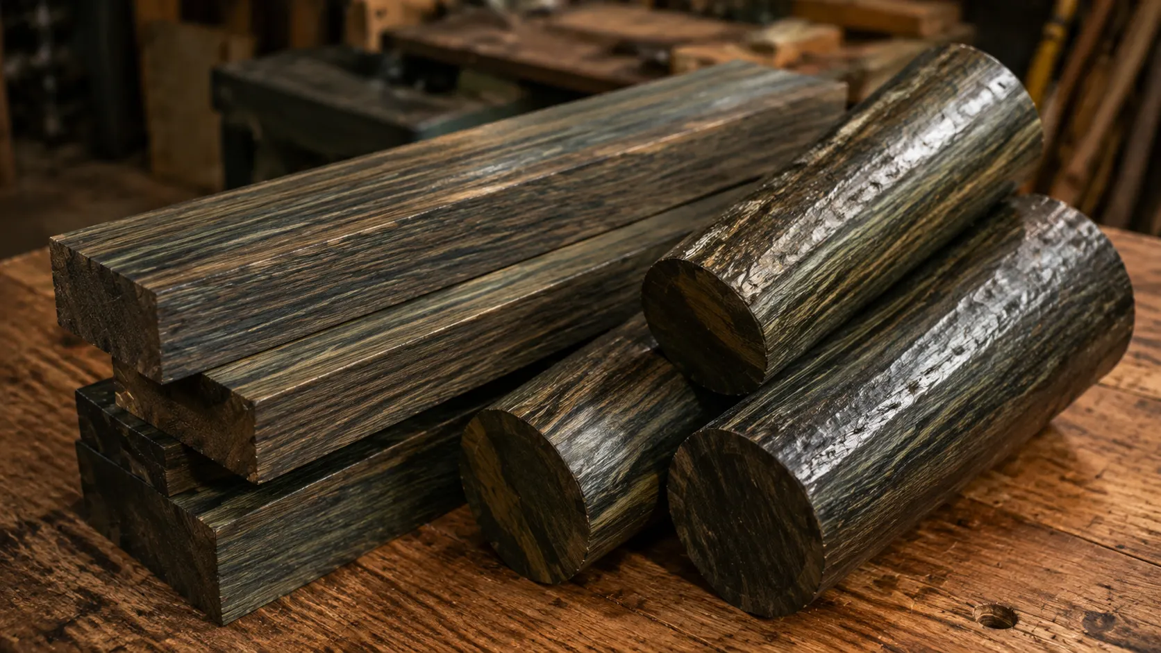 close-up lignum vitae strongest wood surface