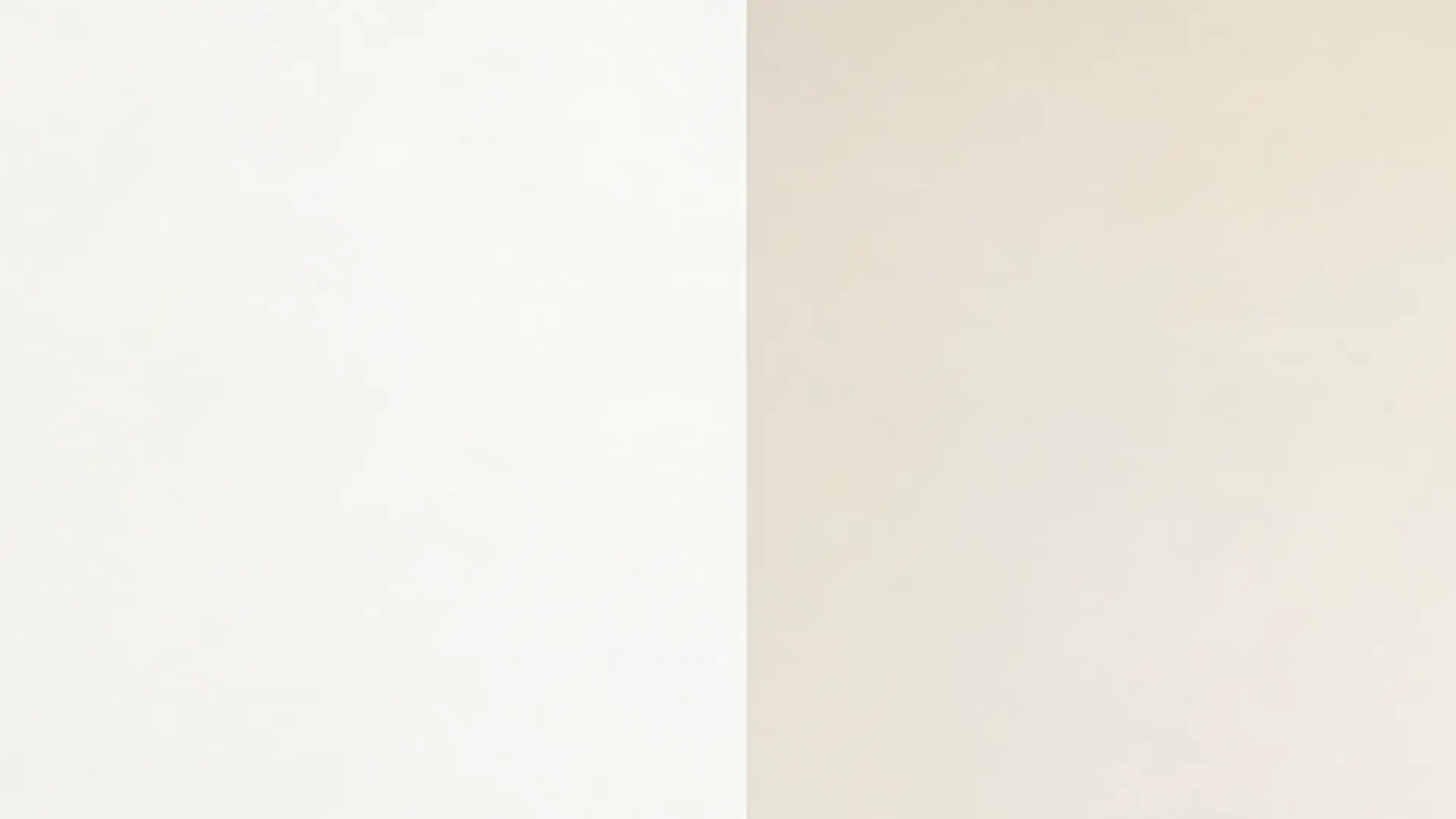 split screen cloud white benjamin moore vs alabaster sw 7008 showing warm white undertone differences on plain walls (1)