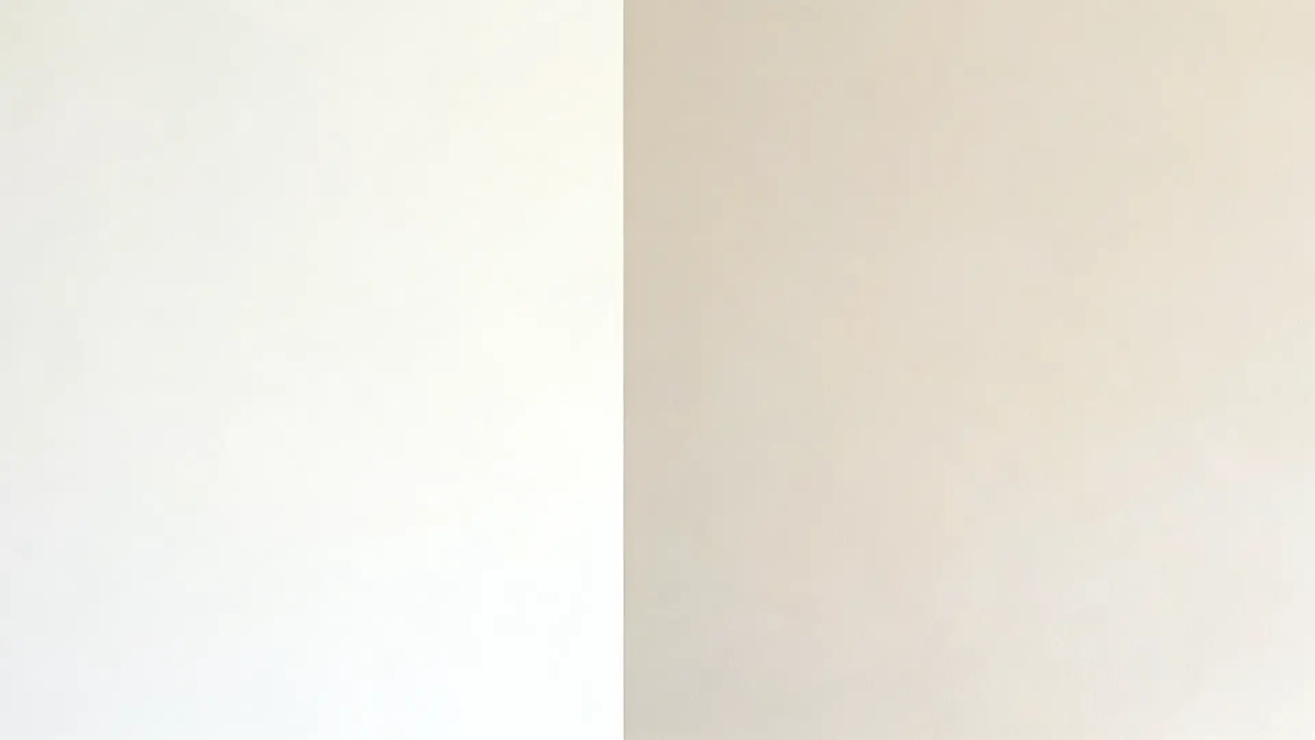 split screen cloud white benjamin moore vs swiss coffee oc-45 showing creamy beige undertone comparison