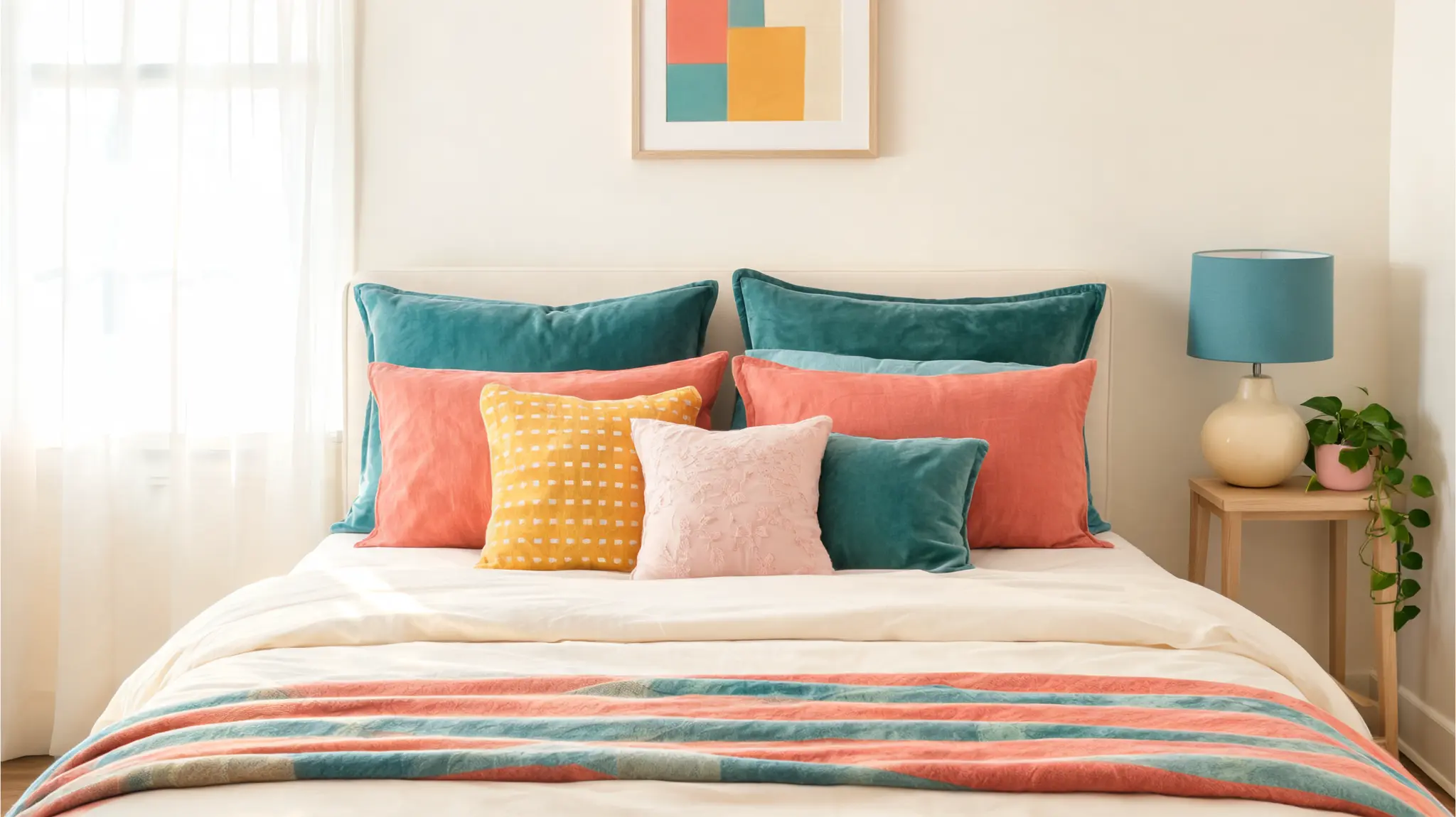 throw pillow refresh bed