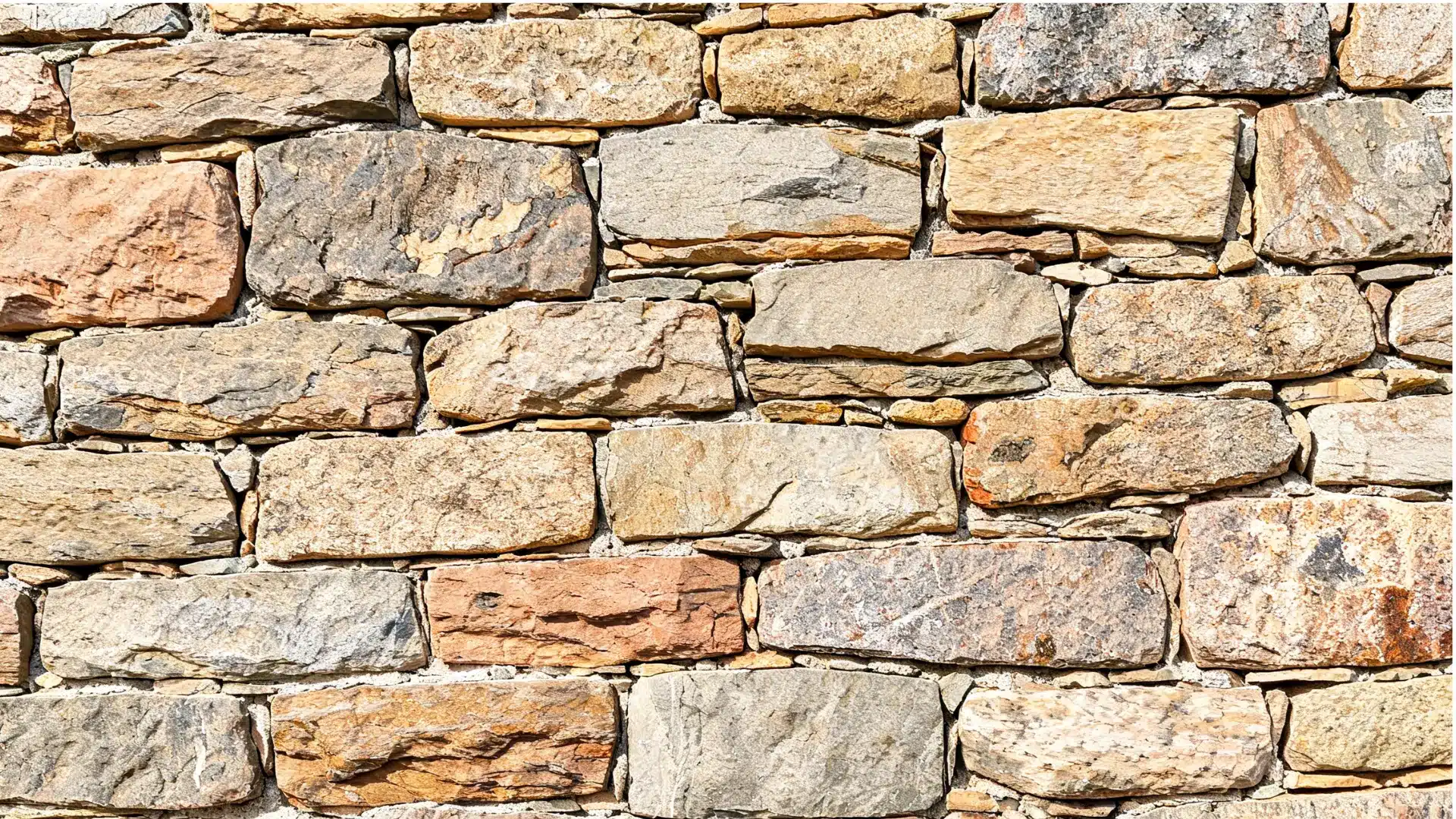 flagstone exterior house wall with flat irregular stone layers rustic outdoor design