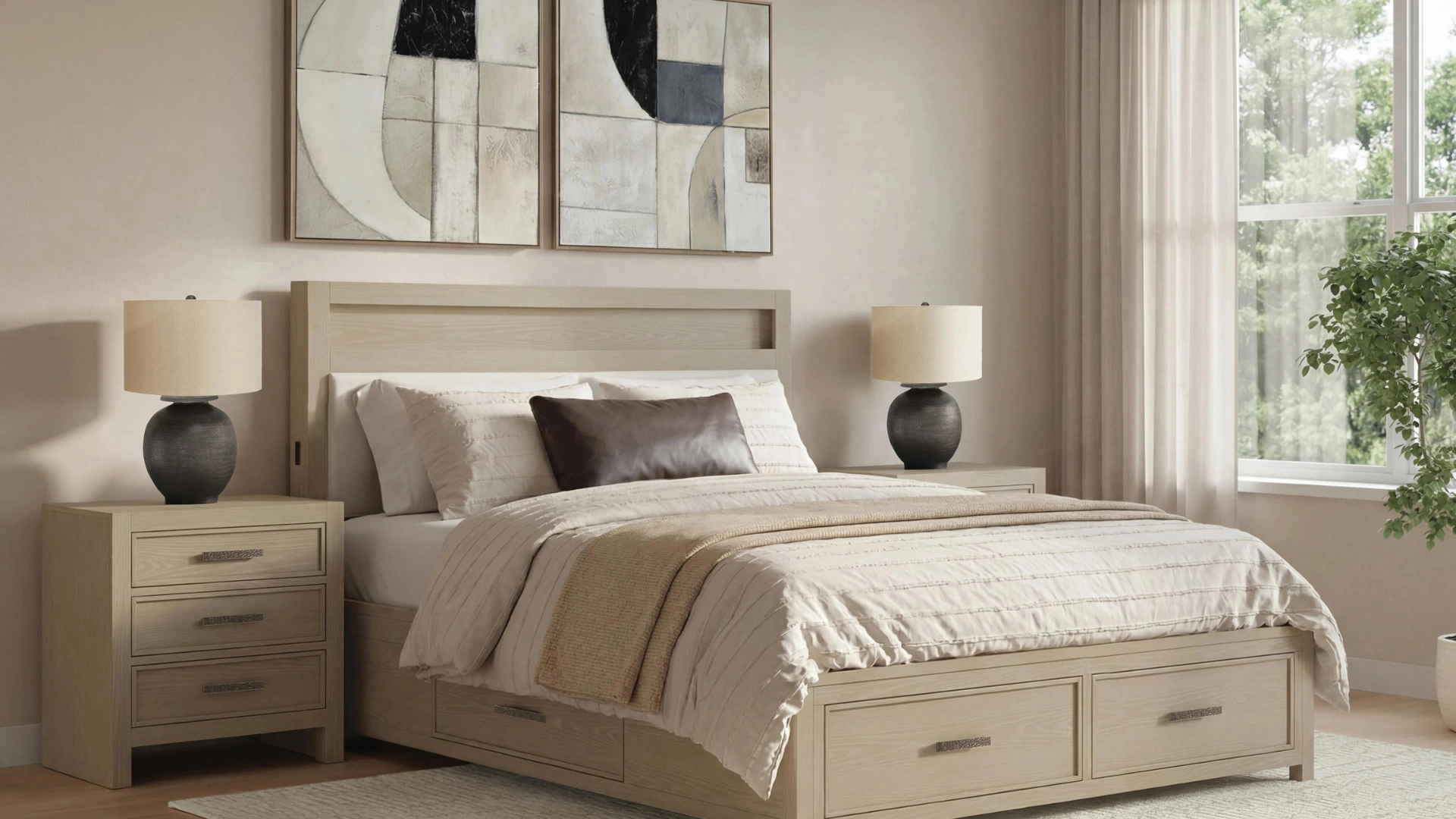 Ashley Furniture bed showing bedroom furniture construction and material quality considerations.