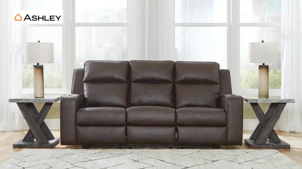Ashley Furniture sofa and living room setup showing modern furniture quality and design.