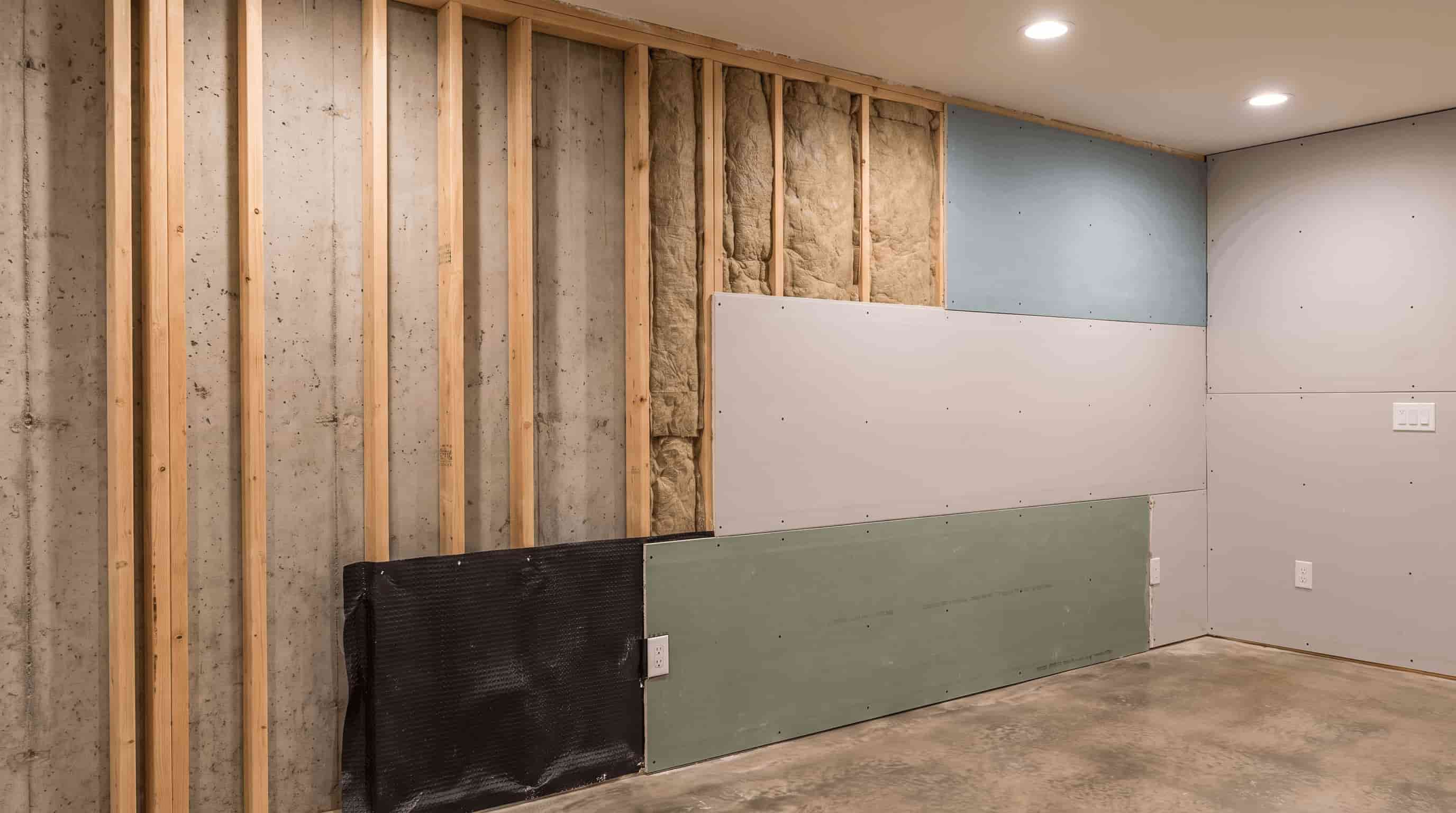 ⅝ inch drywall installed on ceiling joists to prevent sagging